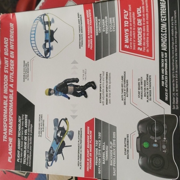 Air Hogs 2in1 Extreme Air Transformable RC Stunt Board to Paraglider new - Picture 4 of 10